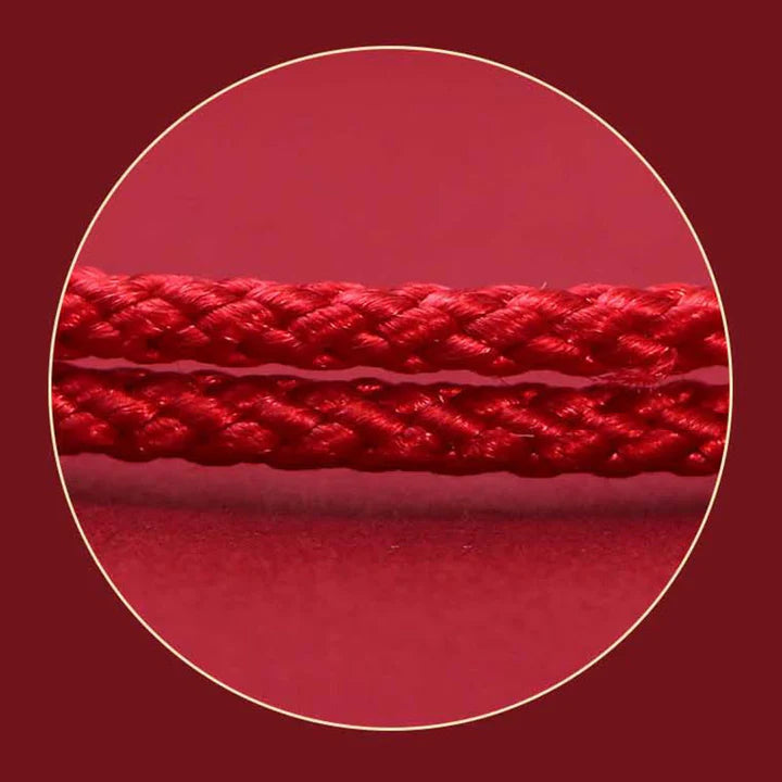 Pulsera trenzada hecha a mano de plata esterlina 925 PiXiu Fu Personaje Riqueza Suerte