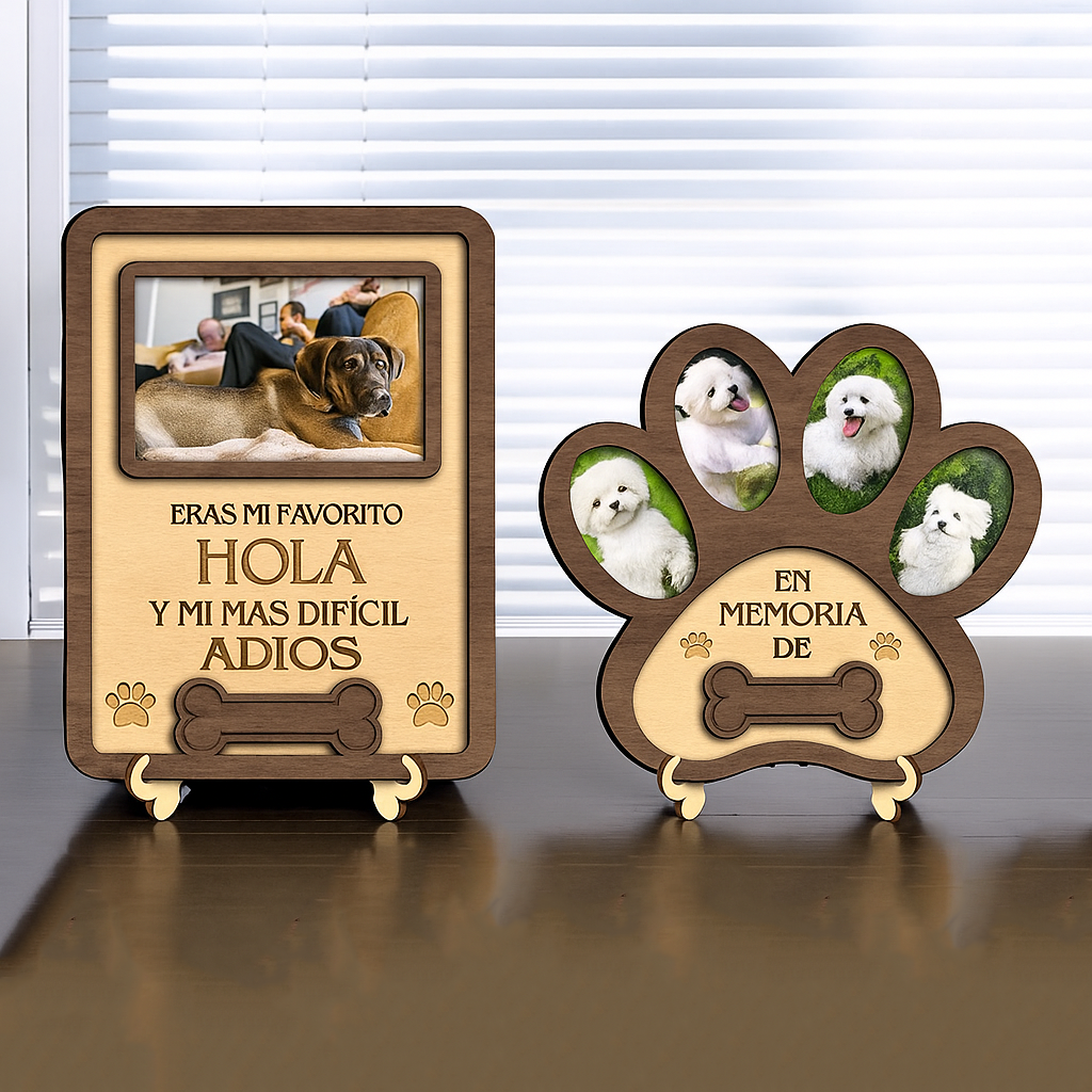 Marco Conmemorativo Personalizado para Mascotas