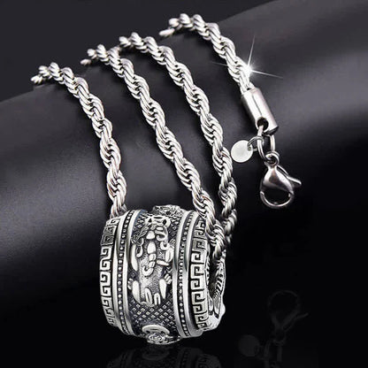 Colgante de collar giratorio PiXiu Suerte Riqueza