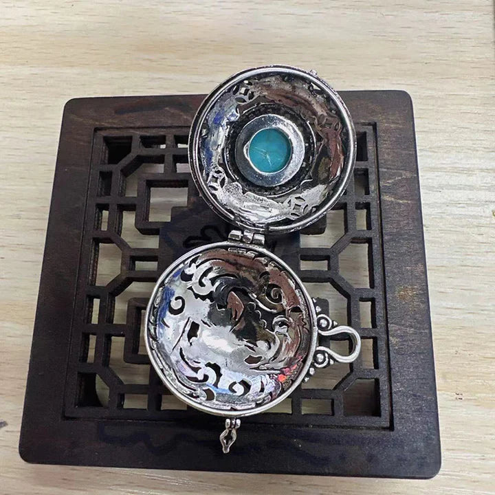 Collar de cobre con suerte Pi Xiu tibetano de piedras
