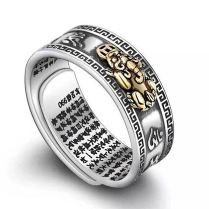 Anillo de riqueza Lucky FengShui PiXiu