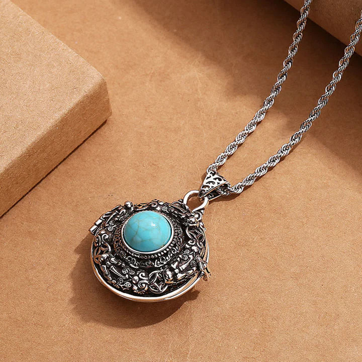 Collar de cobre con suerte Pi Xiu tibetano de piedras