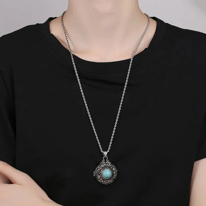 Collar de cobre con suerte Pi Xiu tibetano de piedras