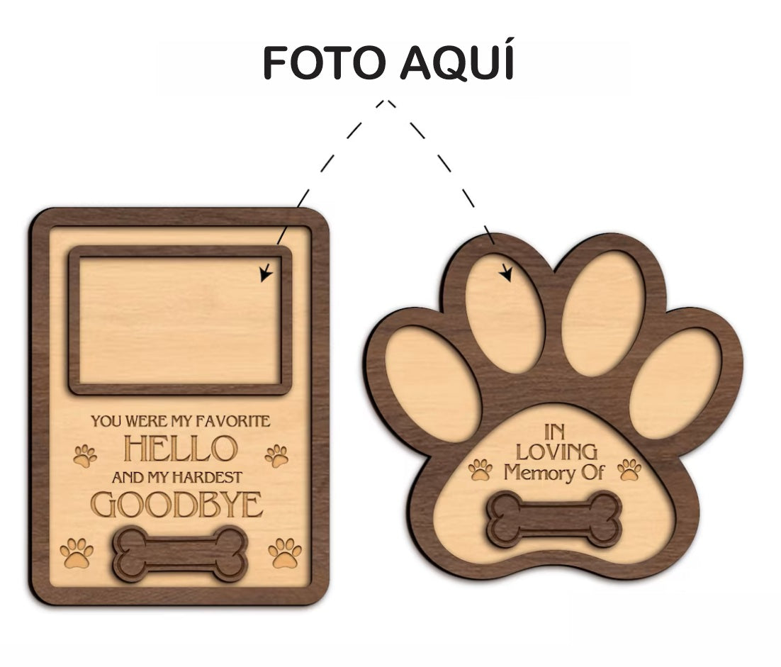 Marco Conmemorativo Personalizado para Mascotas