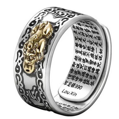 Anillo de riqueza Lucky FengShui PiXiu